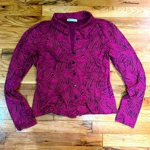 Zara collard button down long sleeve top